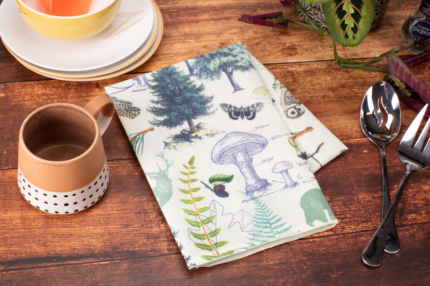 Woodland Forest Tea Towel