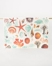 Shallow Seas Printed Tea Towel