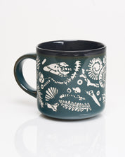 Fossils Hand Carved 450 mL Ceramic Mug