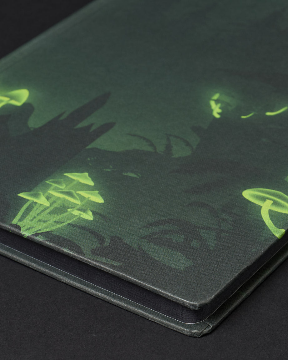 Bioluminescent Mushrooms Dark Matter Notebook