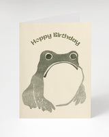 Carte de vœux Joyeux anniversaire grenouille