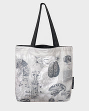 Brain Anatomy Canvas Shoulder Tote