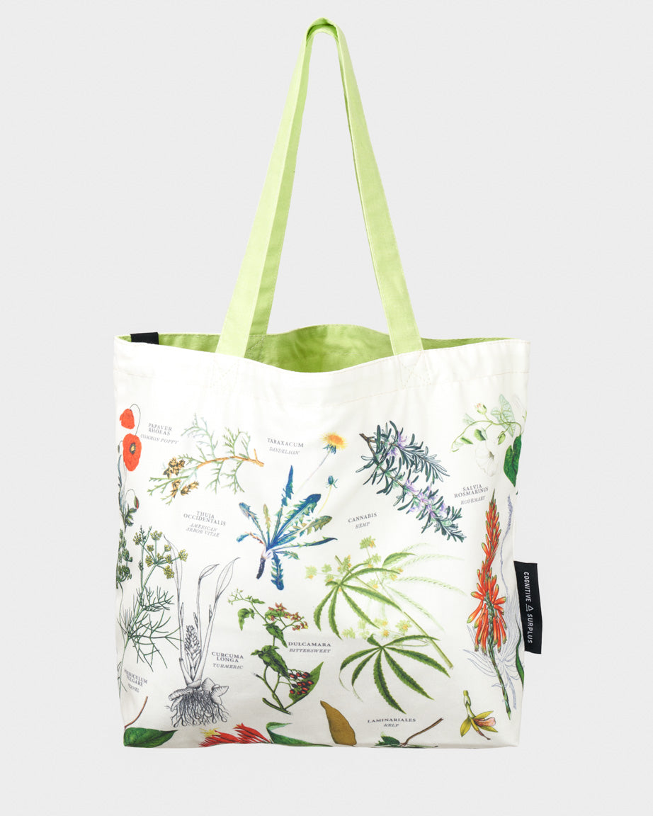 Medicinal Botany Canvas Shoulder Tote