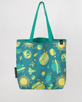 Retro Space Canvas Tote Bag