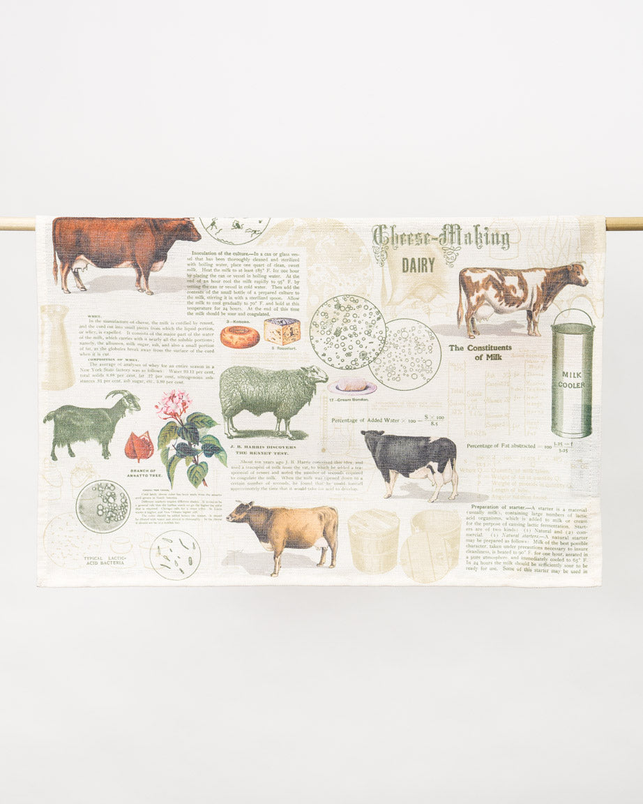 Cheesemaking Tea Towel