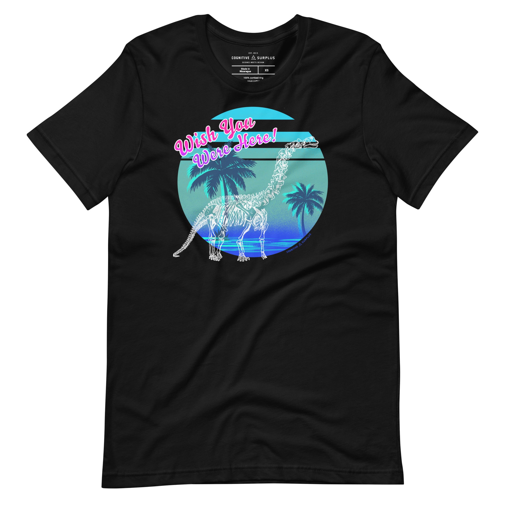 Dinosaur Wish You Were Here Graphic Tee