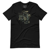 T-shirt Grafica Botanica Vintage - Verde