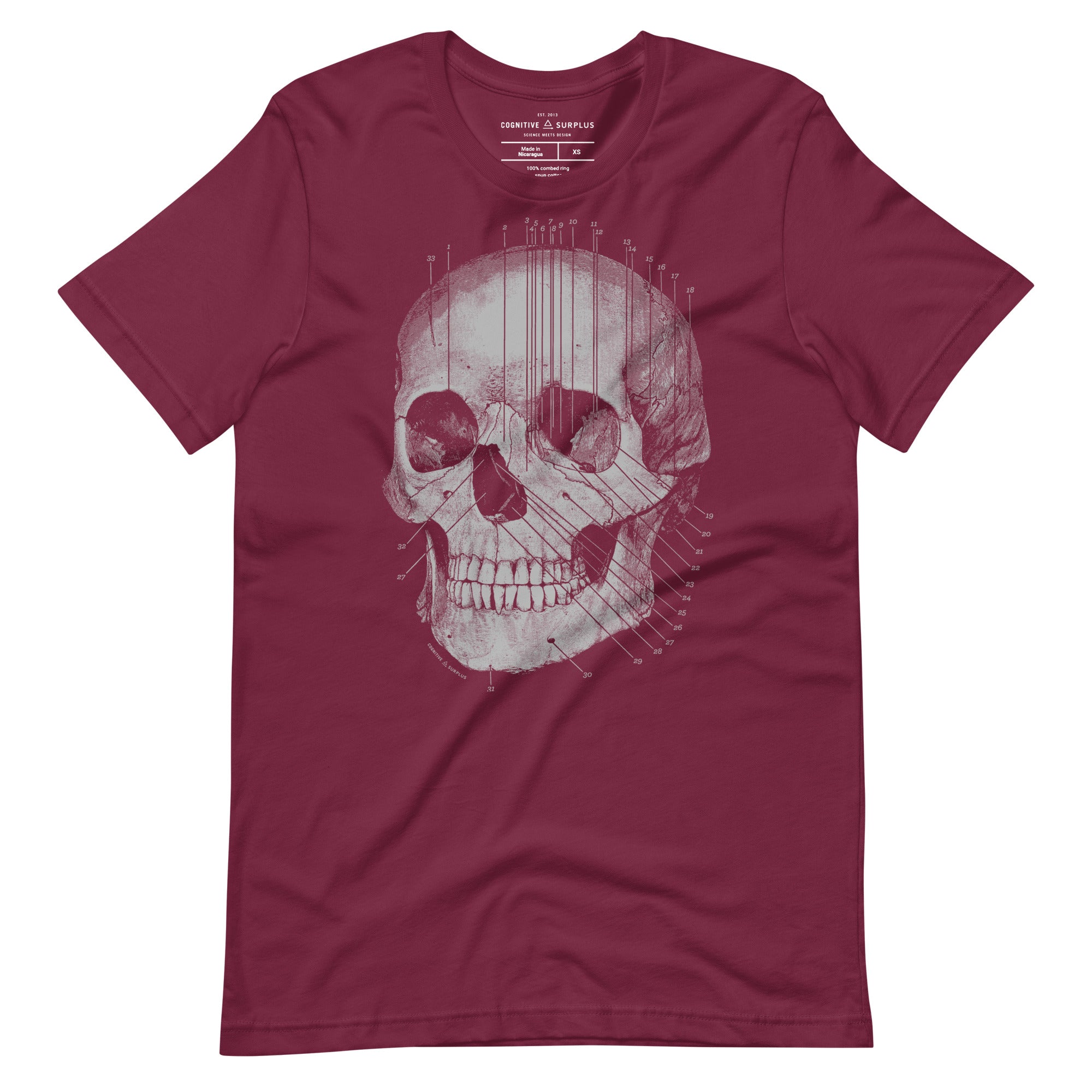 Anatomical Skull Graphic Tee