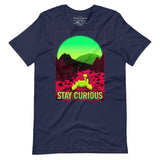 Camiseta gráfica de mantente curioso - rover de Marte vaporwave
