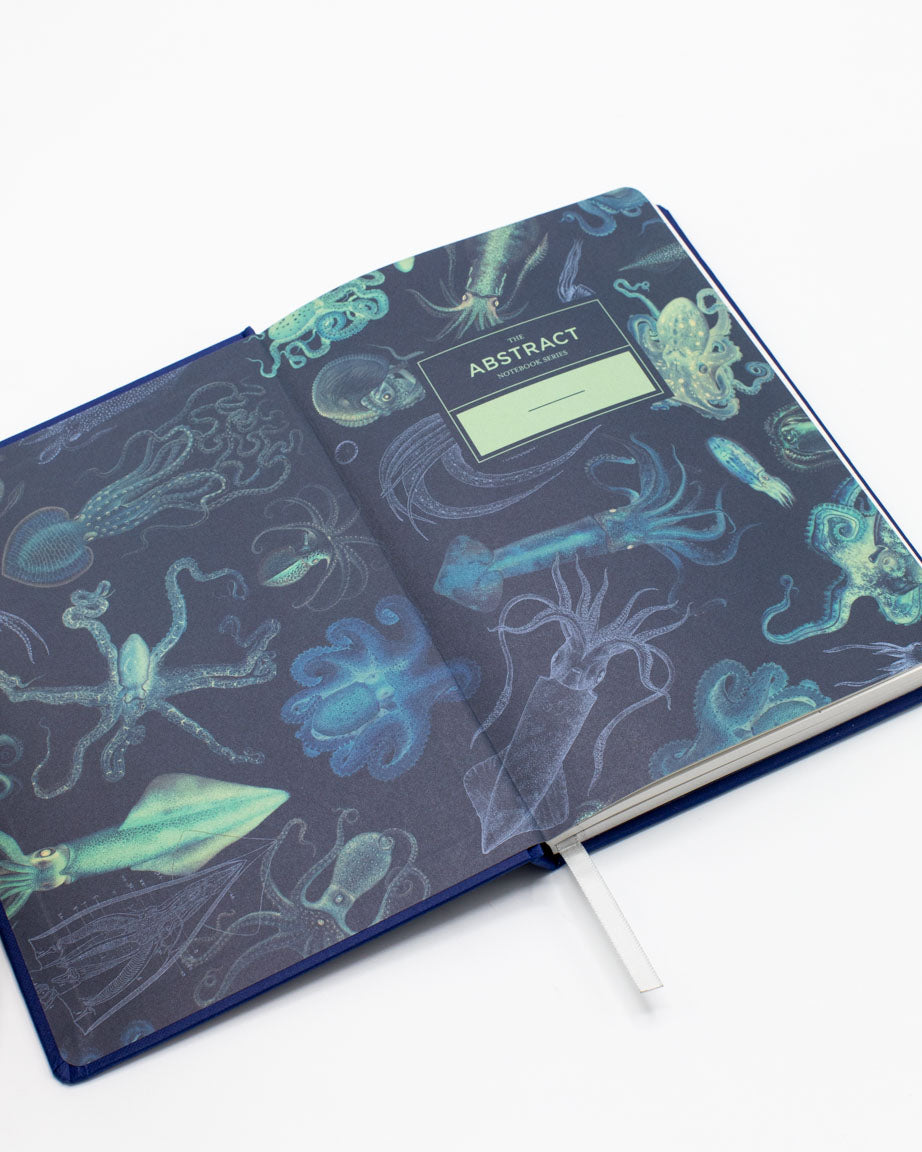 Octopus A5 Hardcover Notebook - Deep Sea Blue