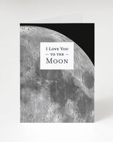 Tarjeta de Felicitación Te Amo Hasta la Luna