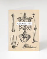 Carte de vœux Squelette Bon rétablissement