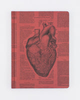 Anatomical Heart Hardcover - Lined/Grid