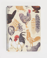 Quaderno a spirale Uccelli del Cortile: Galline