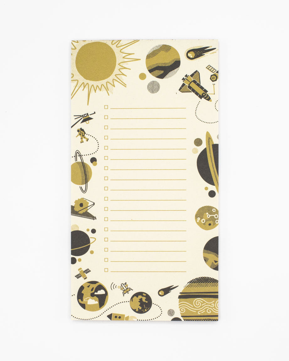 Retro Space Notepads