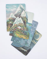 Planet Erde Taschennotizbuch 4er-Pack