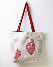 Anatomical Heart Canvas Shoulder Tote - Cognitive Surplus