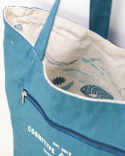 Marine Life Canvas Shoulder Tote