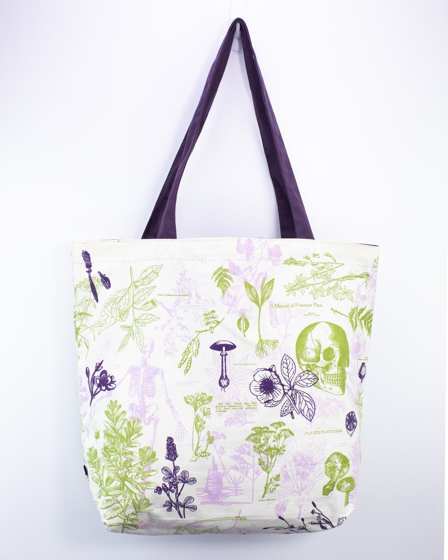 Poisonous Plants Canvas Shoulder Tote