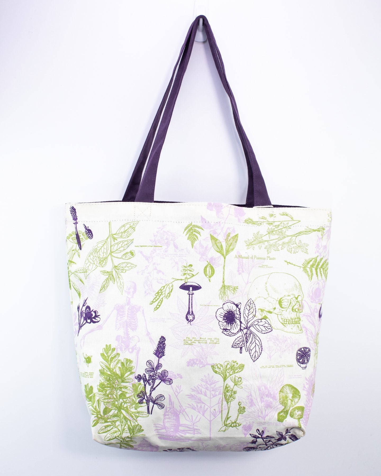 Poisonous Plants Canvas Shoulder Tote