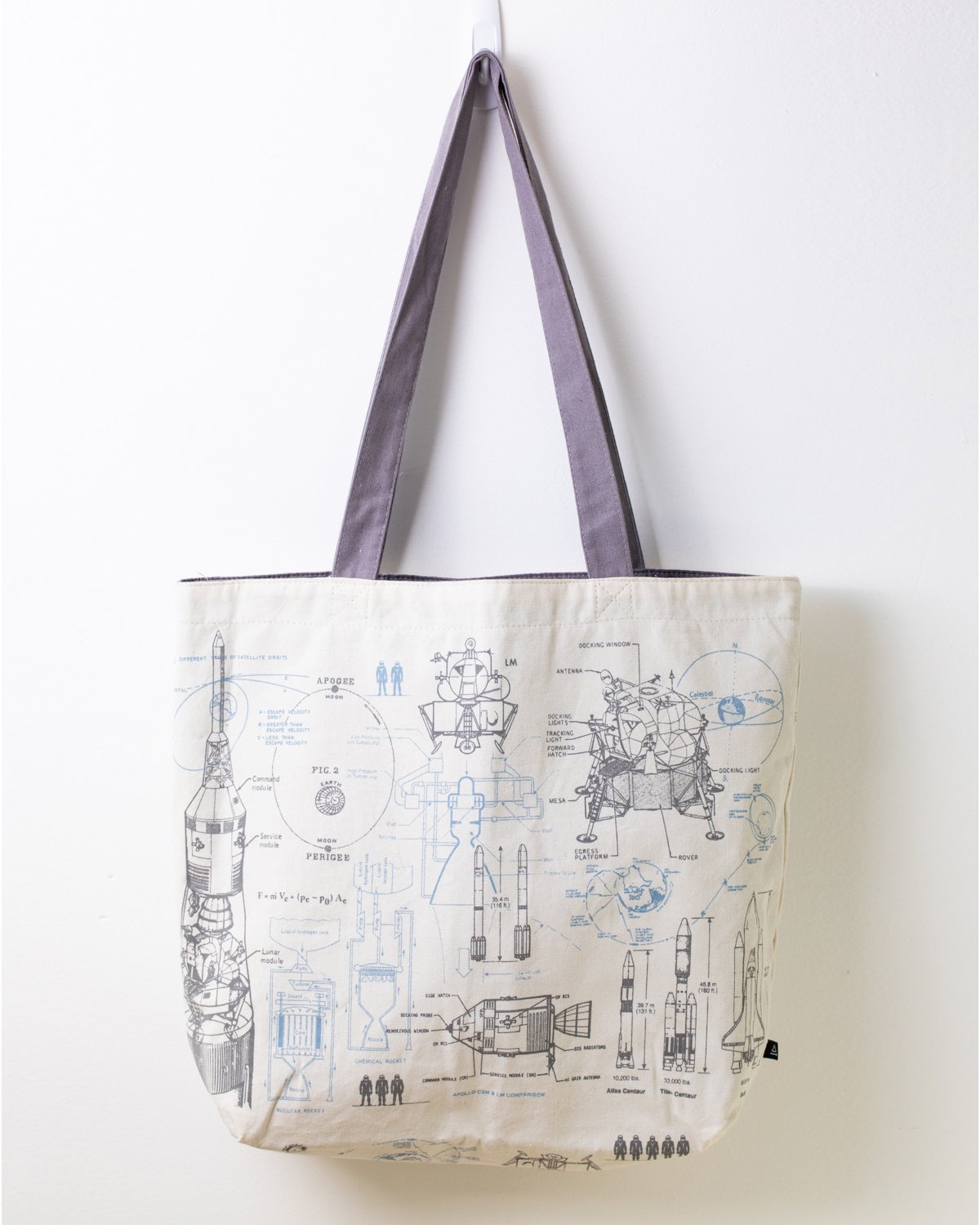 Rocketry Canvas Shoulder Tote