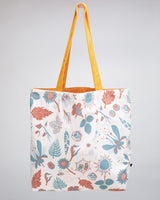 Sac Épaule Toile Botanique Rétro