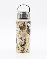 Pluimveewetenschap: kippen 500 mL stalen fles