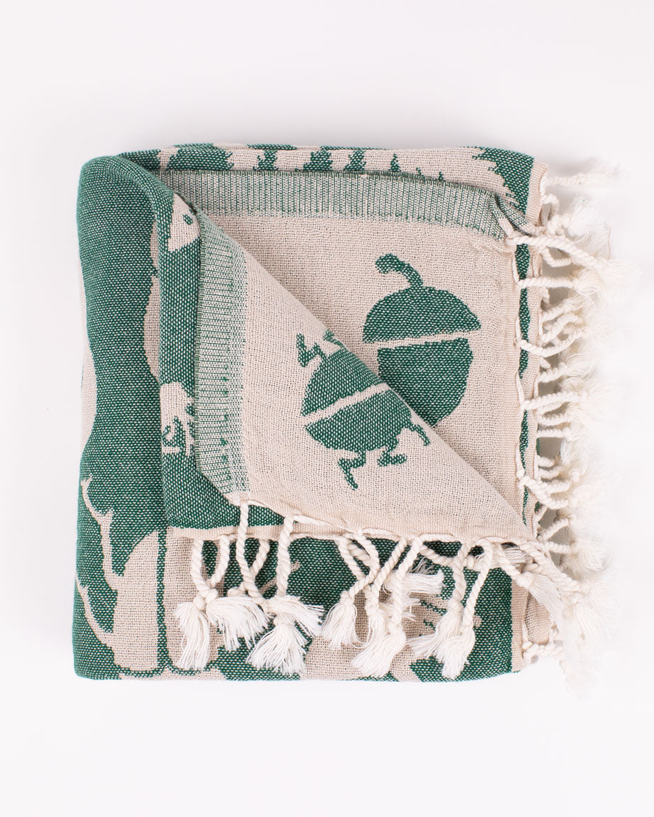 Woodland Forest Turkish Towel