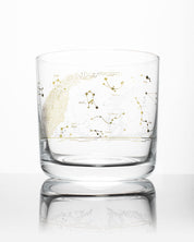 Night Sky Star Chart Whiskey Glass