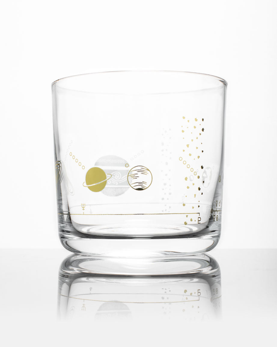 Solar System Whiskey Glass