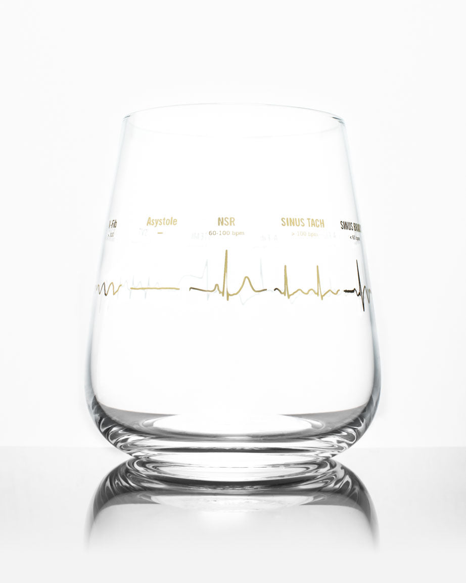 Heartbeat Wine Glass