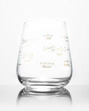 Equations That Changed the World Wine Glass