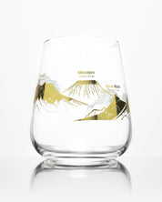 Mountain Peaks of the World Wine Glass