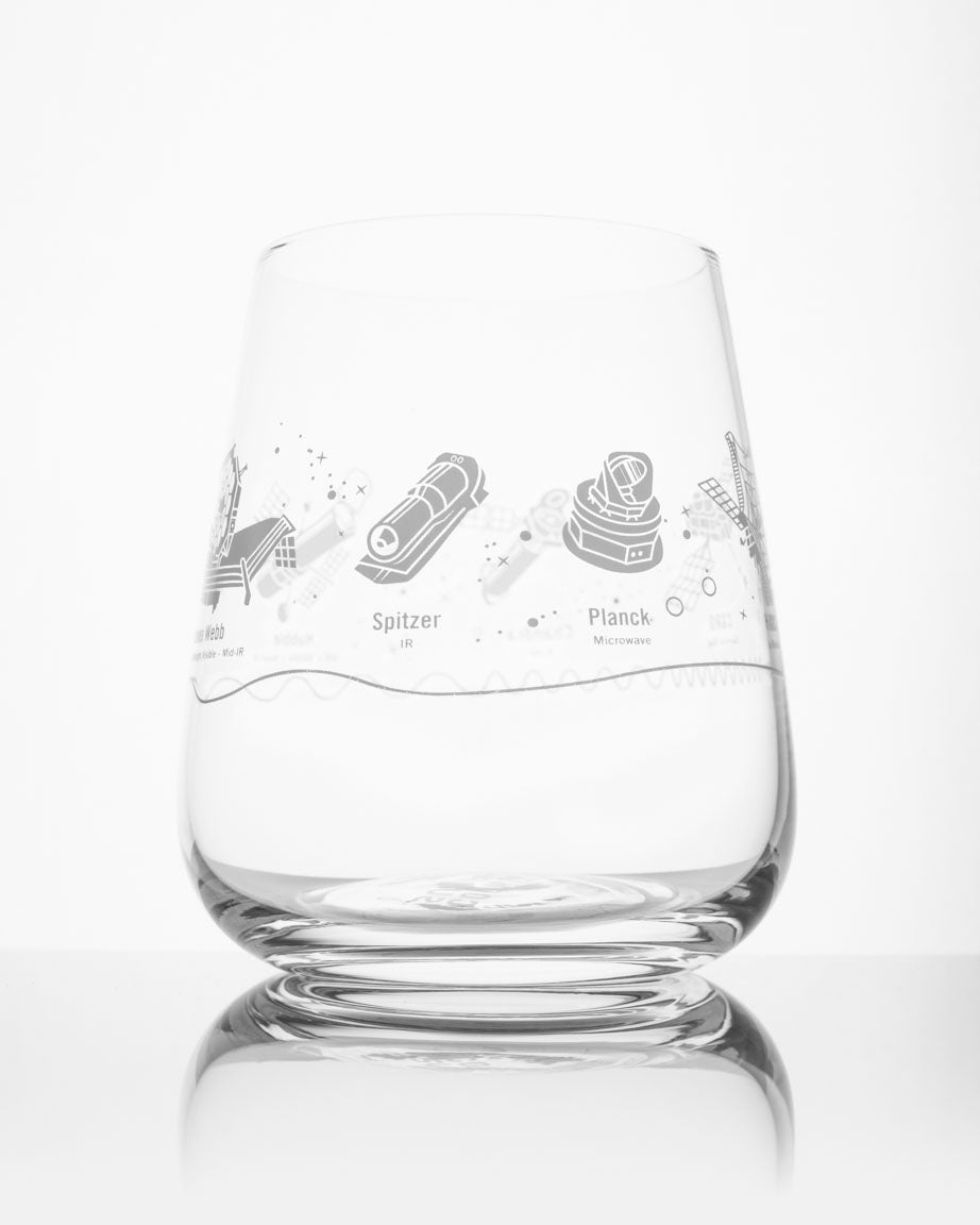 Space Telescopes Wine Glass